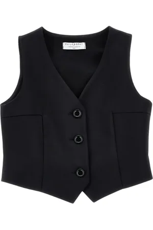 PHILOSOPHY DI LORENZO SERAFINI Blandet vest i bomuld