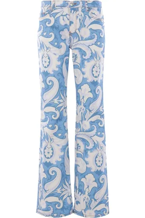 Etro Jeans med lige ben og tryk