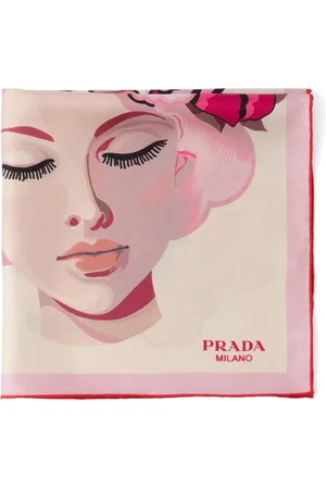 Prada Tørklæde i silke med tryk