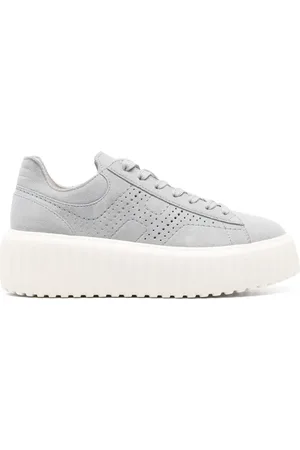 Hogan H-Stripes sneakers i ruskind