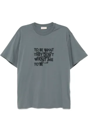 QASIMI T-shirt med sløret kalligrafi
