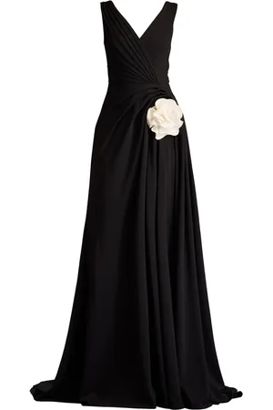 Tadashi Shoji Port plisseret kjole