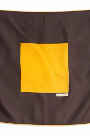 Dior Brunt silketørklæde fra 1980