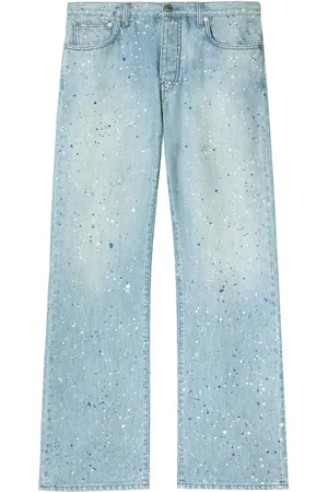 OFF-WHITE Jeans med malingssprøjt-tryk