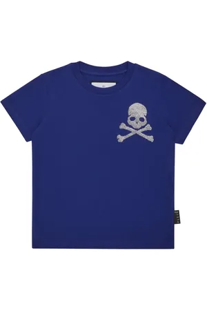 Philipp Plein Strass Skull & Bones T-shirt