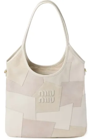 Miu Miu Ivy taske i læder og patchwork