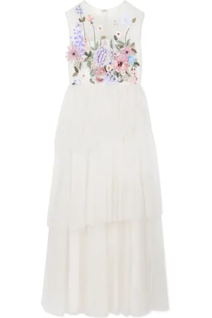 Maison Ava Kjole med blomster-broderi
