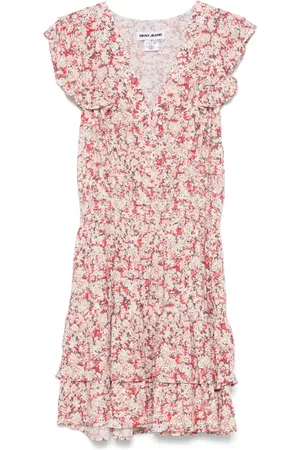 DKNY Kort kjole med blomstertryk