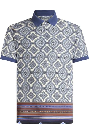 Etro Polo med geometrisk tryk