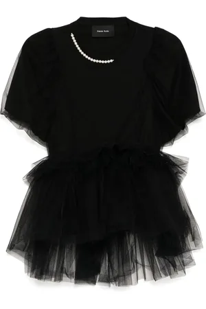 Simone Rocha T-shirt med tylkant