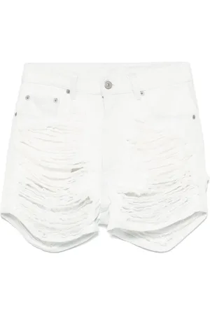 Maison Margiela Denimshorts med slitageeffekt