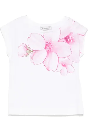MONNALISA T-shirt med blomstertryk