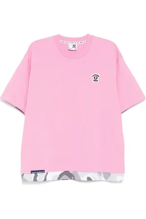 A Bathing Ape T-shirt med moonface-logo