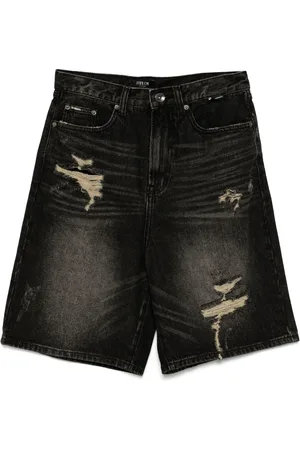 FIVE CM Denimshorts med slitageeffekt