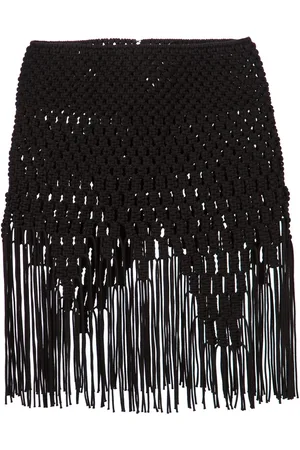 NOIR KEI NINOMIYA Fringed hem braided skirt