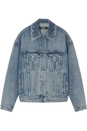 VERSACE Barocco truckerjakke i denim