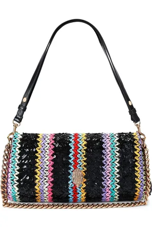 Kurt Geiger Lang Kensington skuldertaske i denim