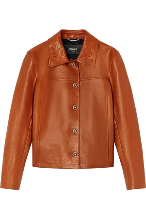 VERSACE Barocco blouson-jakke i læder
