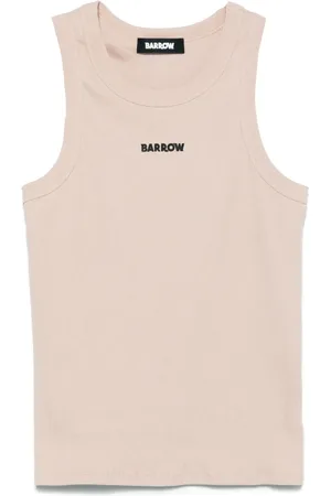 BARROW Cropped tanktop med logobånd