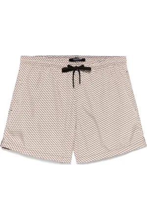 TAGLIATORE Badeshorts med geometrisk tryk