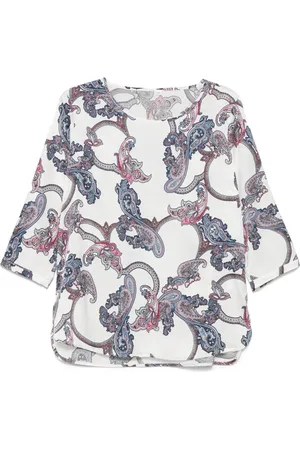 CENERE GB Bluse med grafisk tryk