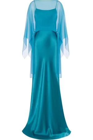Alberta Ferretti Lang kjole i satin