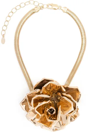 MAGDA BUTRYM Choker-halskæde med skulpturel rose