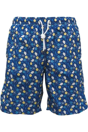FEDELI Badeshorts med grafisk tryk