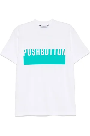 pushBUTTON T-shirt med logotryk