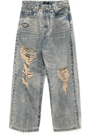 FIVE CM Jeans med slitage-effekt