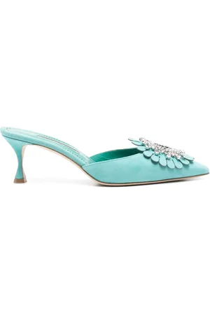 Manolo Blahnik 50 mm Shogmu mules