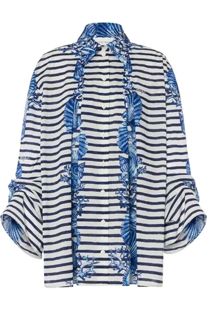 Alberta Ferretti Stribet skjorte