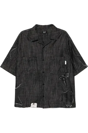 FIVE CM Kortærmet denimskjorte