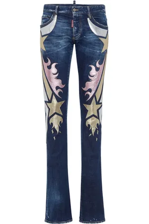 Dsquared2 Jeans med svaj og metallisk detalje