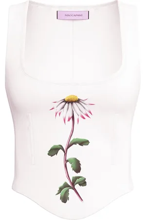 MACCAPANI Top med blomstertryk