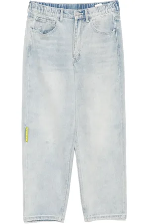 A Bathing Ape Jeans med Moonface-logo