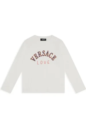 VERSACE T-shirt med logobroderi