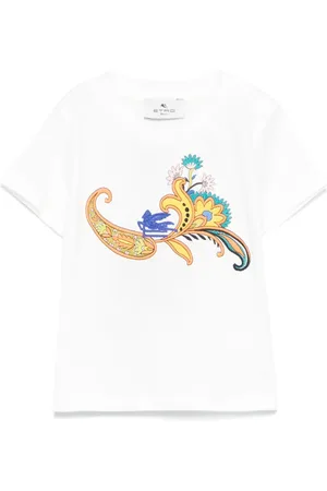 Etro T-shirt med broderet motiv