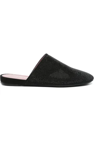 Premiata Flade mules med rhinsten-udsmykning