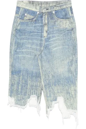 Camper Mellemlang nederdel i denim