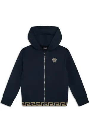 VERSACE Greca hættetrøje med lynlås