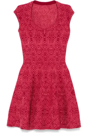 Alaïa Kort kjole med monogram-jacquard fra 2016