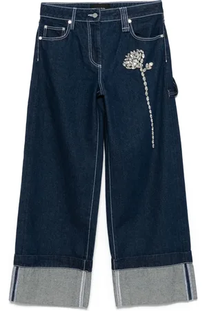 Simone Rocha Carnation-jeans med udsmykning