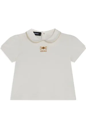 VERSACE T-shirt med logobroderi