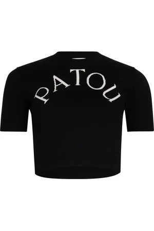 Patou Cropped tanktop med jacquard-logo