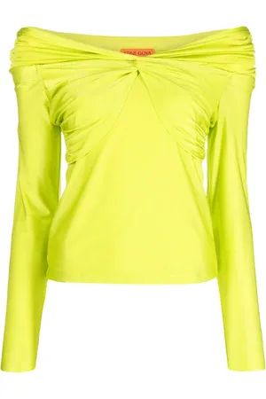 STINE GOYA Yuna bluse med off-shoulder-snit