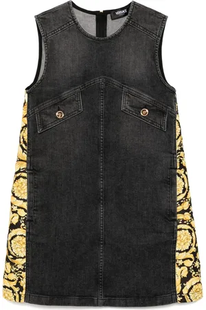 VERSACE ærmeløs denimkjole