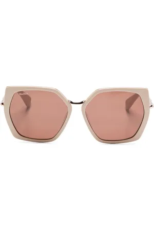 Max Mara Solbriller med geometrisk stel