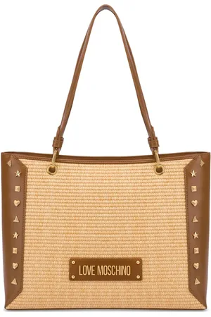 Moschino Skuldertaske med logobogstaver
