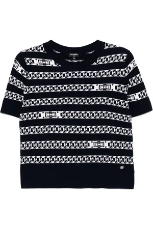 CHANEL Kortærmet sweater-top fra 2017